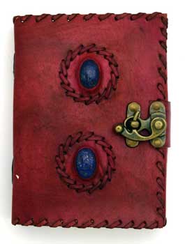 2 Lapis Stones leather w/ latch