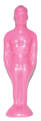 7 1/4" Pink Male candle