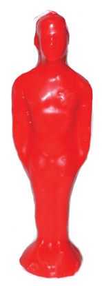 7 1/4" Red Male candle