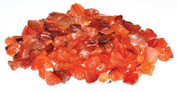 1 lb Carnelian tumbled chips 3-5mm