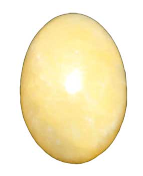 2" Calcite, Yellow egg