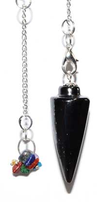 Hematite 7 Chakra pendulum