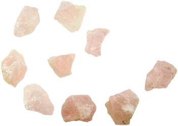 1 lb Rose Quartz untumbled stones