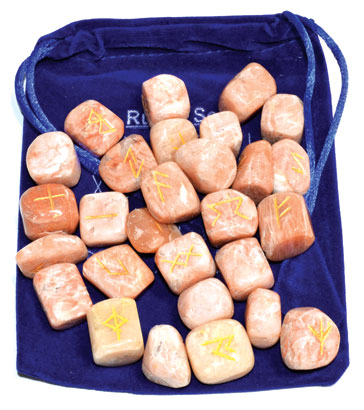 Peach Moonstone rune set