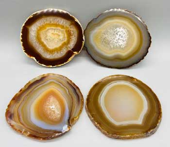 set of 4 Agate altar tile