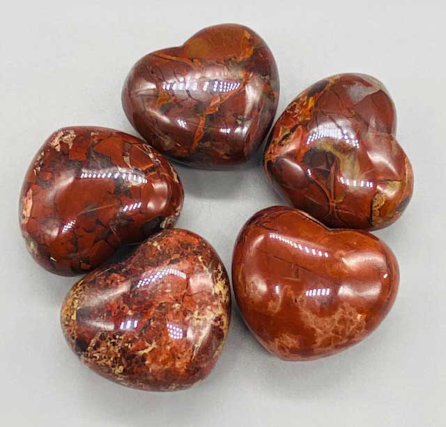 2" Jasper, Brecciated heart