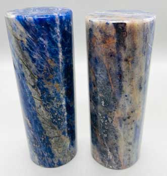 Sodalite w Blk Tourmaline hamonizer (set of 2)