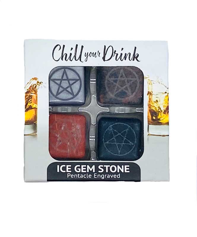 (set of 4) Pentagram ice gemstones