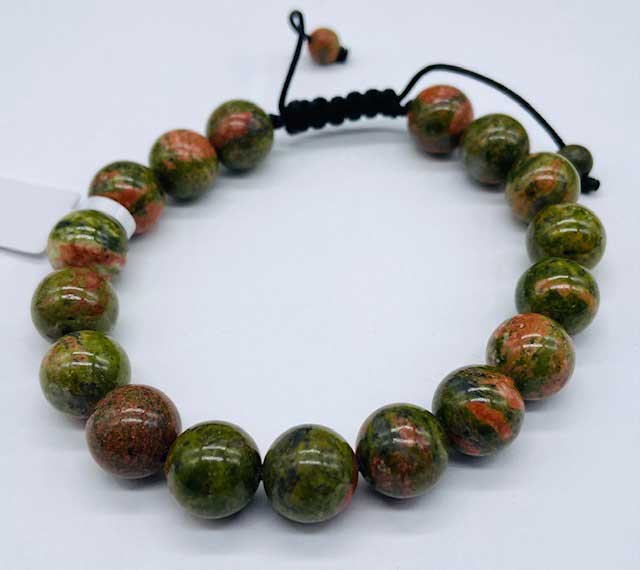 10mm Unakite bracelet