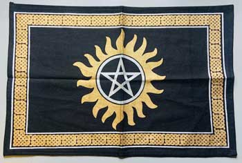 13"x19" Pentagram altar cloth