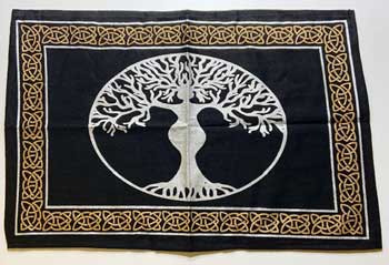 13"x19" Tree Goddess altar cloth