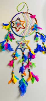 7" Rainbow dreamcatcher